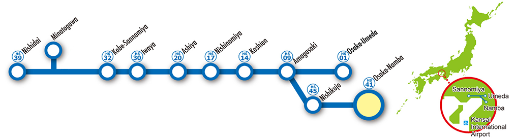 Route sections where the pass can be used